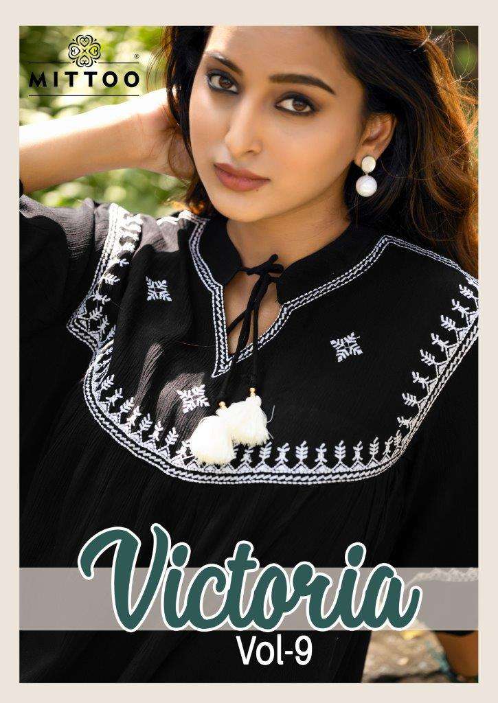 MITTOO VICTORIA VOL-9 5047 TO 5052 SERIES RAYON WRINKLE CASUAL TOPS-00014