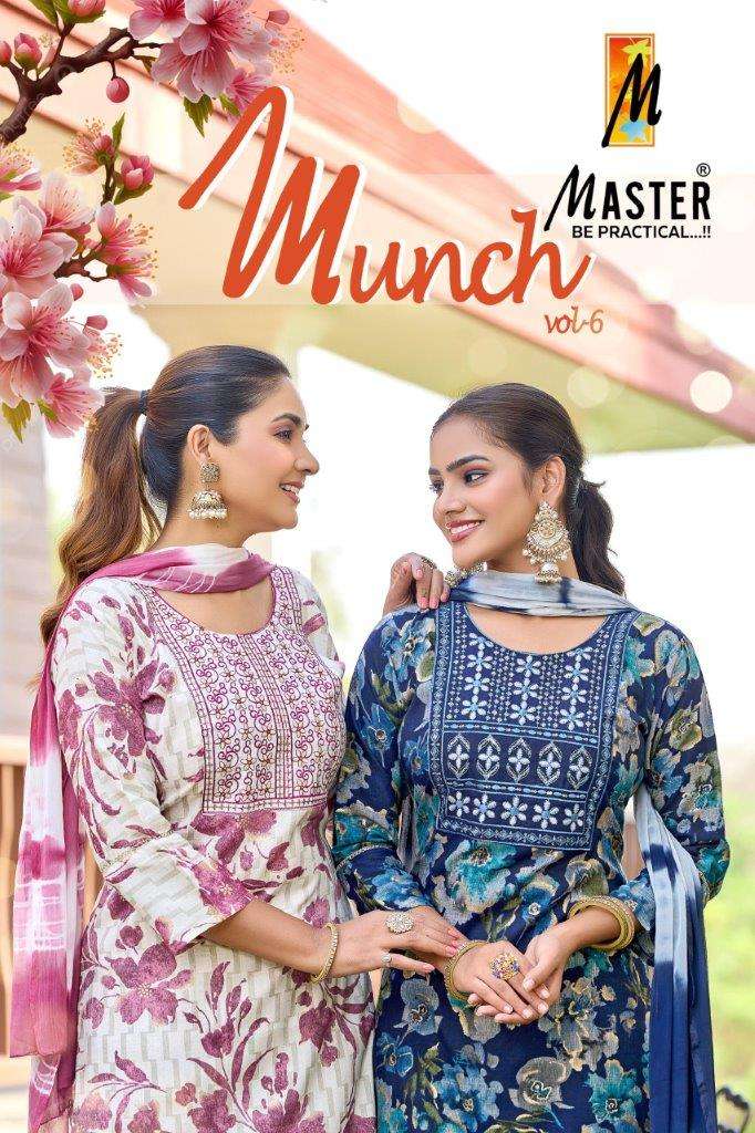 MUNCH VOL-06 BY MASTER 1001 TO 1008 SERIES DESIGNER CAPSULE FOIL PRINT DRESSES-00140