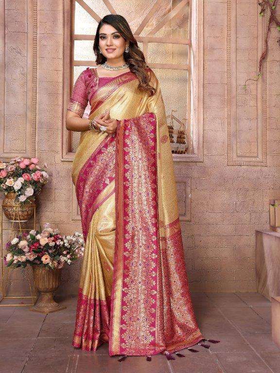 SUNDARI BY ASLIWHOLESALE DESIGNER PURE BANARSHI SILK EMBROIDERY SAREES-00125