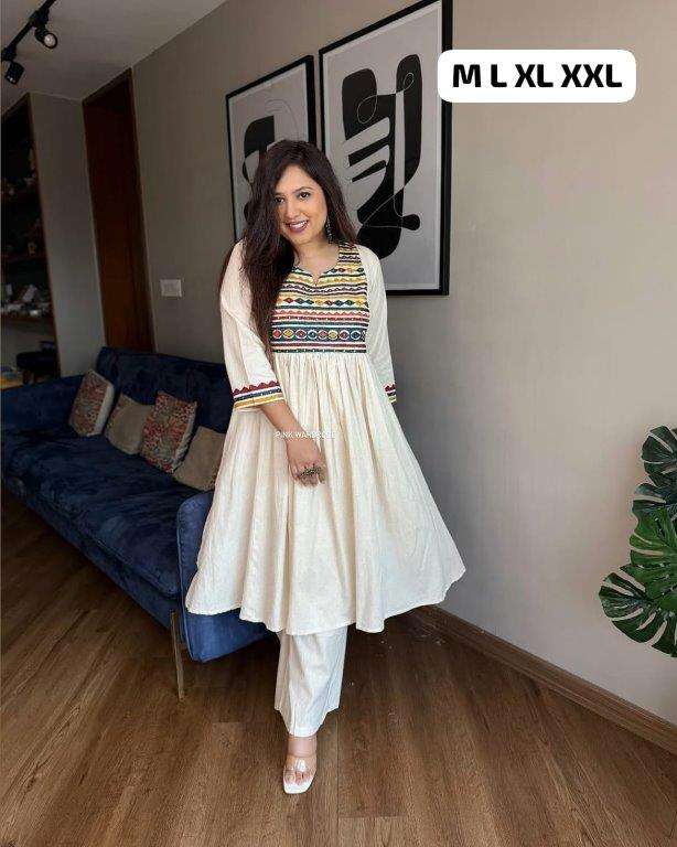 SWATI VOL-52 BY ASLIWHOLESALE DESIGNER PURE COTTON EMBROIDERY KURTIS-00237