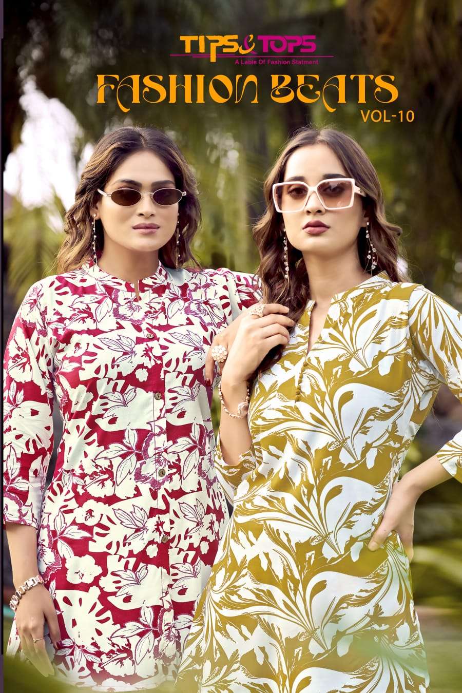 TIPS & TOPS FASHION BEATS VOL-10 1001 TO 1006 SERIES HEAVY RAYON PRINTED CO-ORD SETS-00140