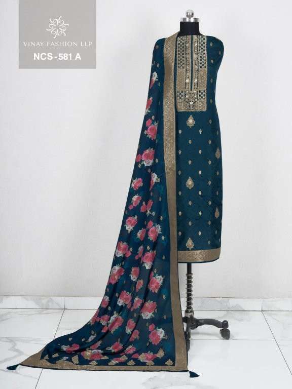 VINAY FASHION NCS-581 SERIES PURE SILK DRESSES-00025