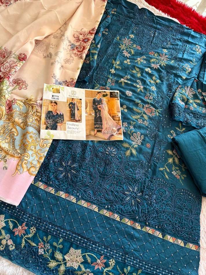 ZIAAZ DESIGNS 854-858 COLOURS HEAVY RAYON COTTON EMBROIDERED DRESSES-00201