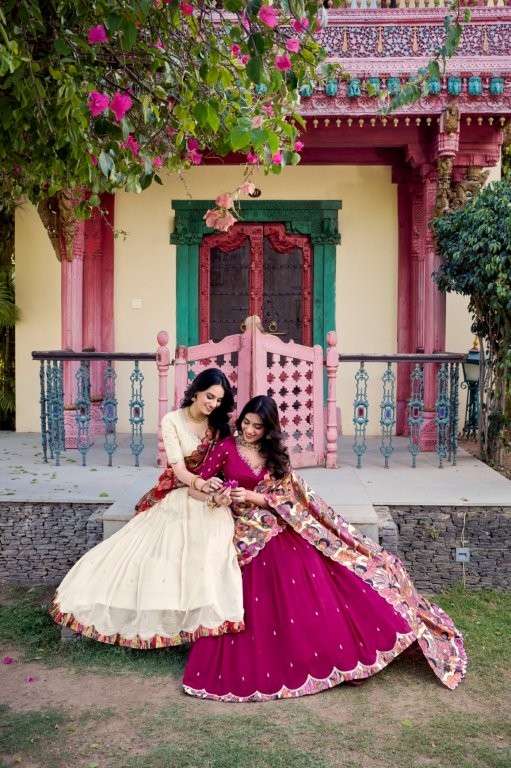 1237 COLOUR BY ASLIWHOLESALE DESIGNER PUE VICHITRA SILK LEHENGAS-00195