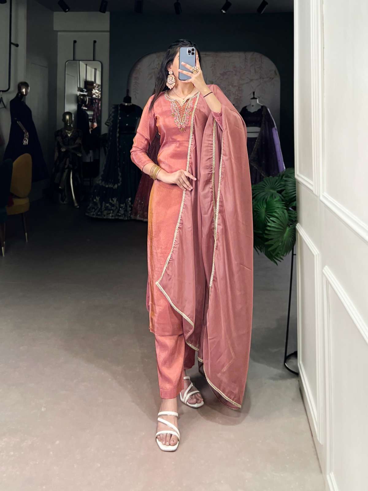 3040 COLOUR BY ASLIWHOLESALE DESIGNER PURE VISCOSE TISSUE DRESSES-00195