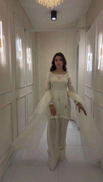 5256 HIT COLOUR BY ASLIWHOLESALE DESIGNER PURE CHINNON SILK EMBROIDERY DRESSES-00262