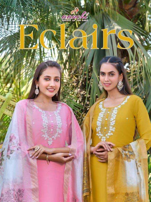 AANCHI ECLAIRS PURE FANCY SHIMMER EMBROIDERY DRESSES-00286