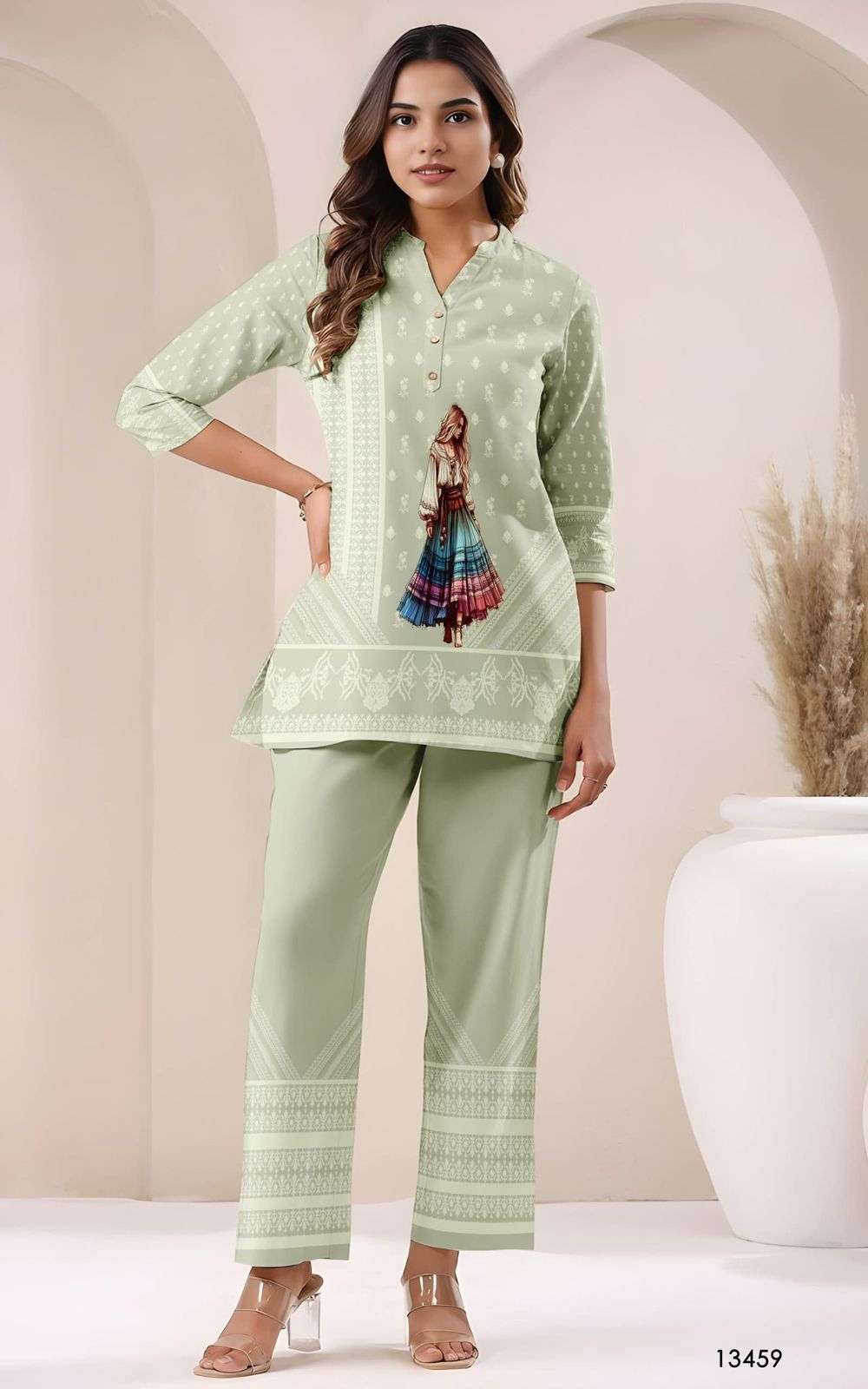 ENSTINKT PLUSH COTTON SERIES - 5 PURE COTTON PEINTED CO-ORD SET-00288