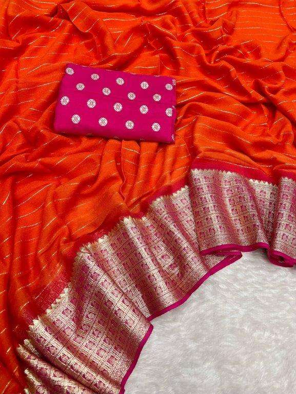 FALONI VOL-57 BY ASLIWHOLESALE DESIGNER PURE VISCOSE GEORGETTE SAREES-00268