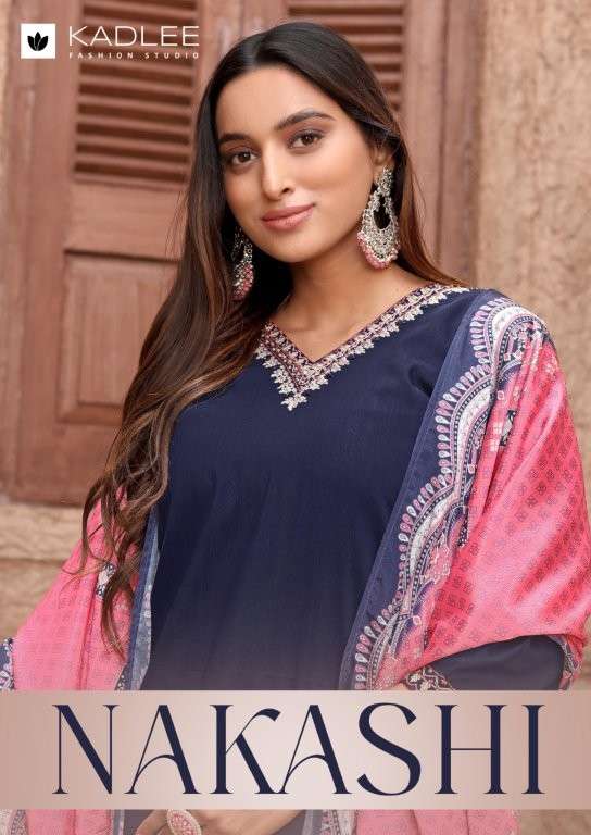 KADLEE NAKASHI 4001 TO 4004 SERIES PURE COTTON EMBROIDERY DRESSES-00014
