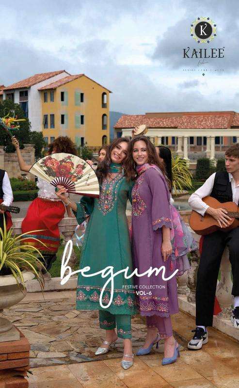 KAILEE BEGUM VOL-06 PURE VISCOSE SILK EMBROIDERY DRESSES-00014