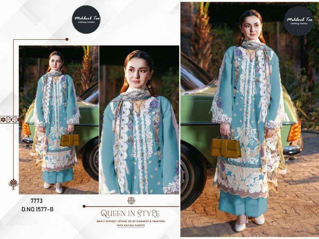 MEHBOOB TEX M-1577 COLOUR PURE HEAVY COTTON PRINTED PAKISTANI DRESSES-00071