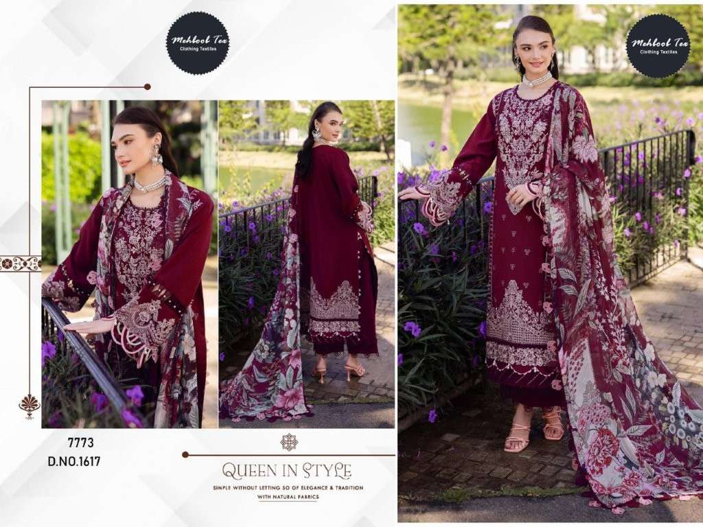 MEHBOOB TEX M-1617 COLOUR PURE HEAVY RAYON EMBROIDERY PAKISTANI DRESS-00062