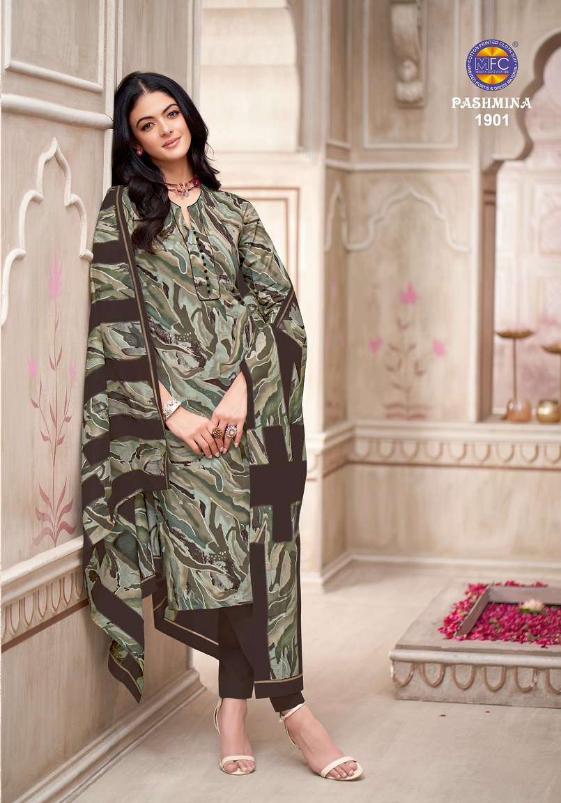 MFC PASHMINA VOL-19 1901 TO 1912 SERIES PURE COTTON PRINTED DRESSES-00015