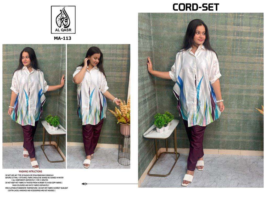 AL-QASR MA-113 PURE IMPORTED PRINTED CO-ORD SET-00245