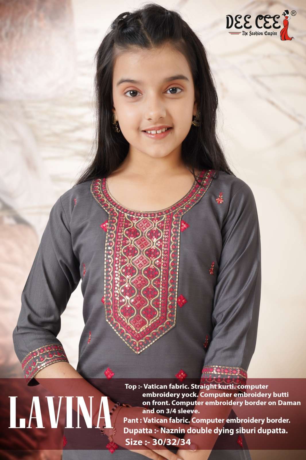 DEE CEE LAVINA PURE VETICAN EMBROIDERY FANCY DRESSES-00093