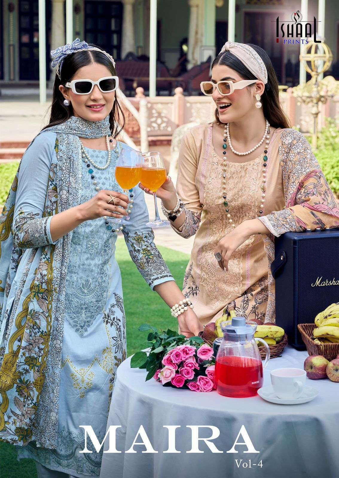 ISHAAL PRINTS MAIRA VOL-04 PURE LAWN PRINTED PAKISTANI DRESSES-00201