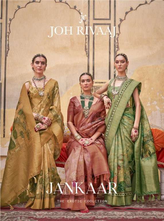 JOH RIVAAJ JANKAR 901 TO 909 SERIES PURE ORGANGA DIJITAL PRINTED SAREES-00271