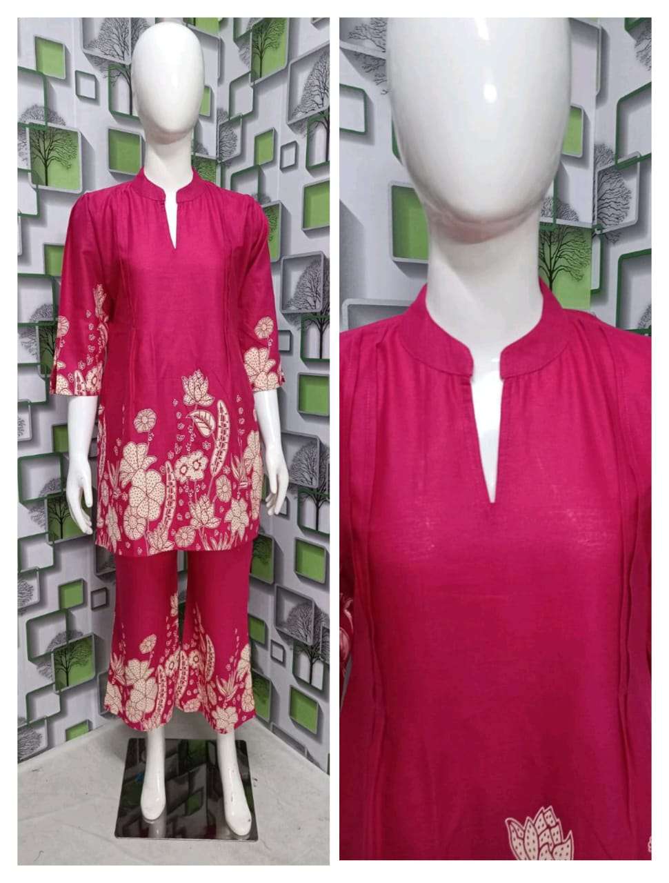 104 SERIES BY ASLIWHOLESALE DESIGNER PURE COTTON PRINTED CO-ORD SET-00293