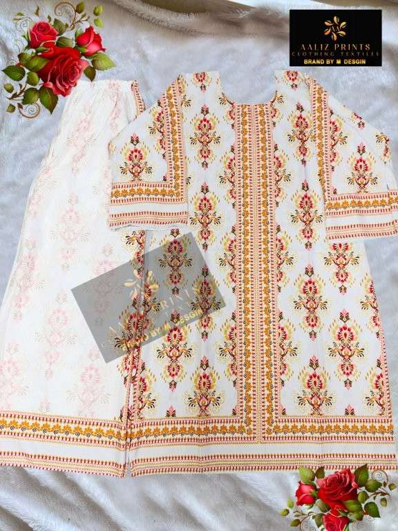 AALIZ PRINTED 3126 TO 3126 SERIES PURE LAWN PAKISTANI CO-ORD SET-00071