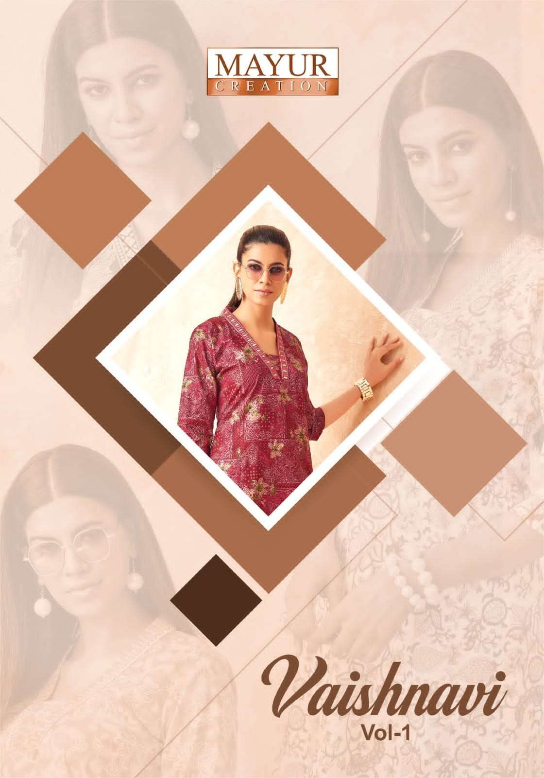 MAYUR VAISHNAVI VOL-1 1001 TO 1008 SERIES PURE COTTON PRINTED CO-SET-00015