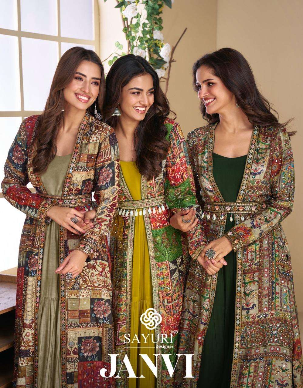 SAYURI JANVI 5824 TO 5827 SERIES PURE GEORGETTE EMBROIDERY DRESSES-00028