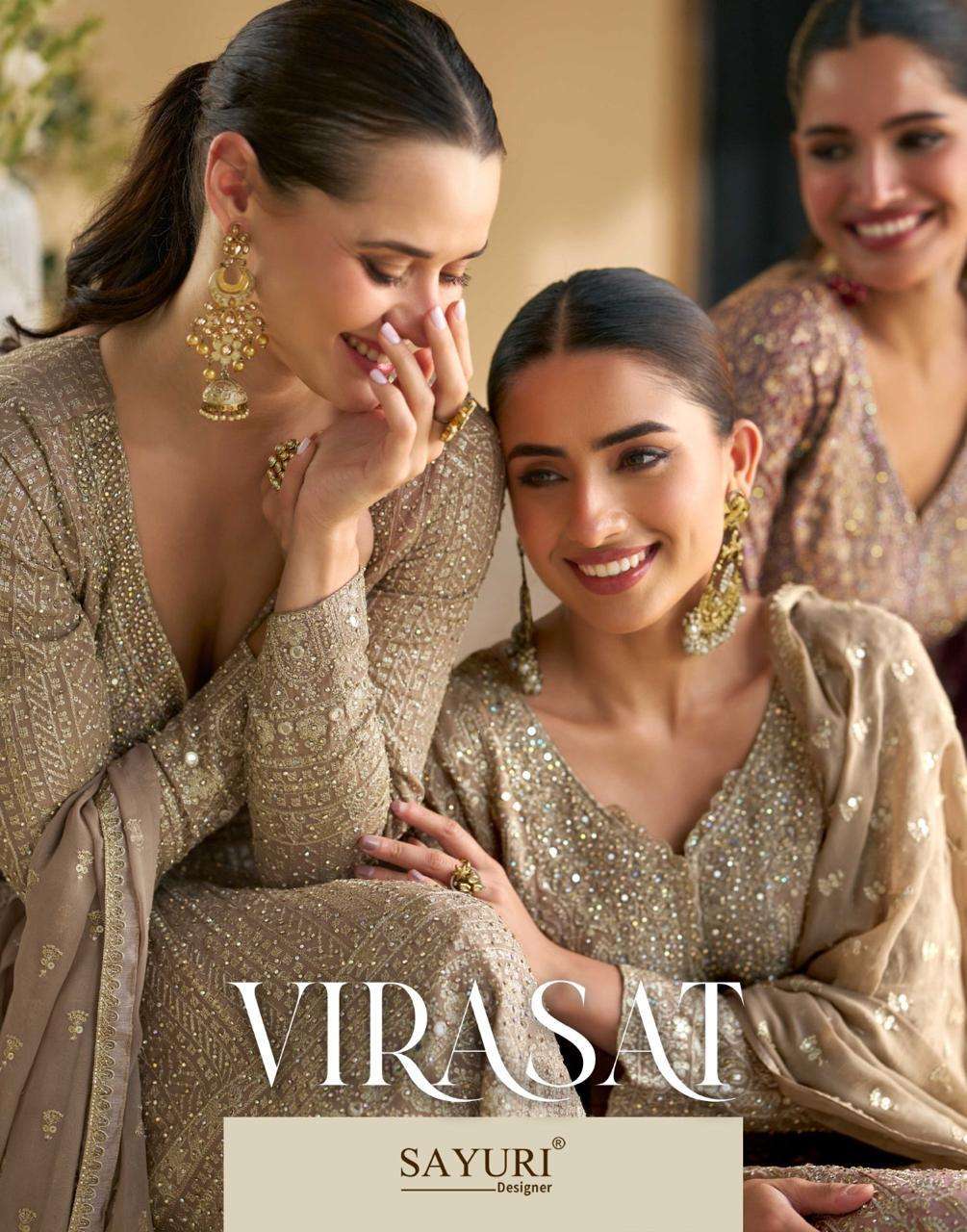 SAYURI VIRASAT 5803 TO 5805 SERIES PURE GEORGETTE EMBROIDERY DRESSES-00028