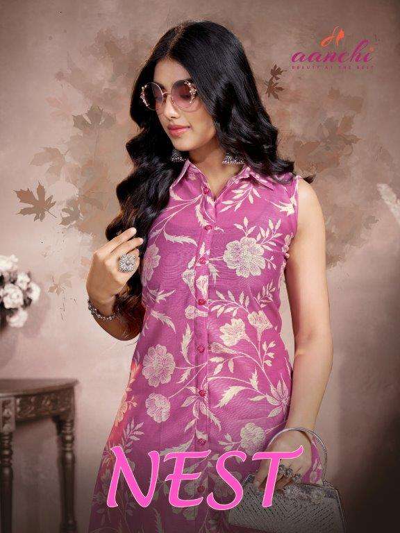 AANCHI NEST 1001 TO 1004 SERIES PURE VATICAN FANCY PRINTED CO-ORD SET-00286