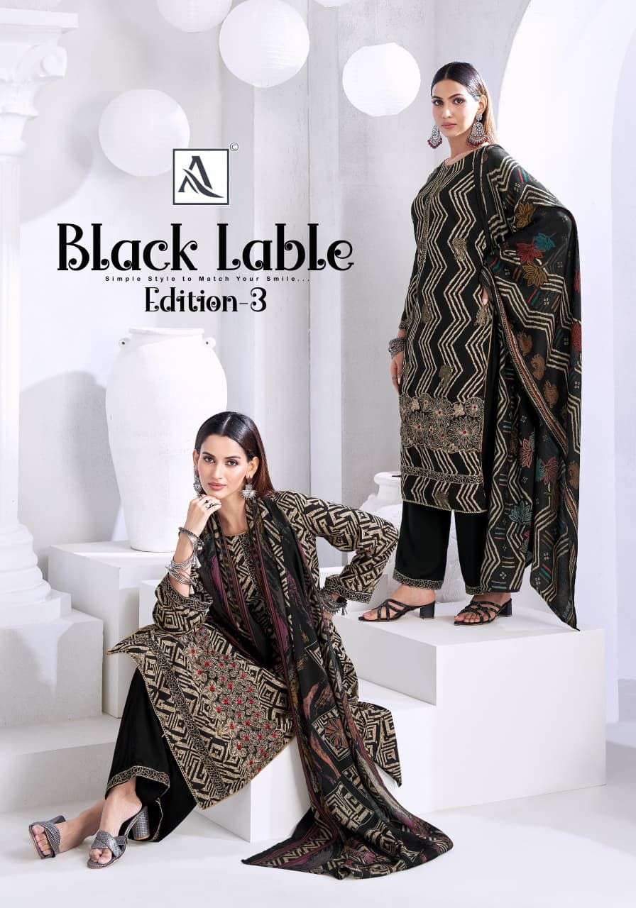 ALOK SUIT BLACK LABLE VOL-03 PURE VISCOSE RAYON PRINTED PAKISTANI DRESSES-00201