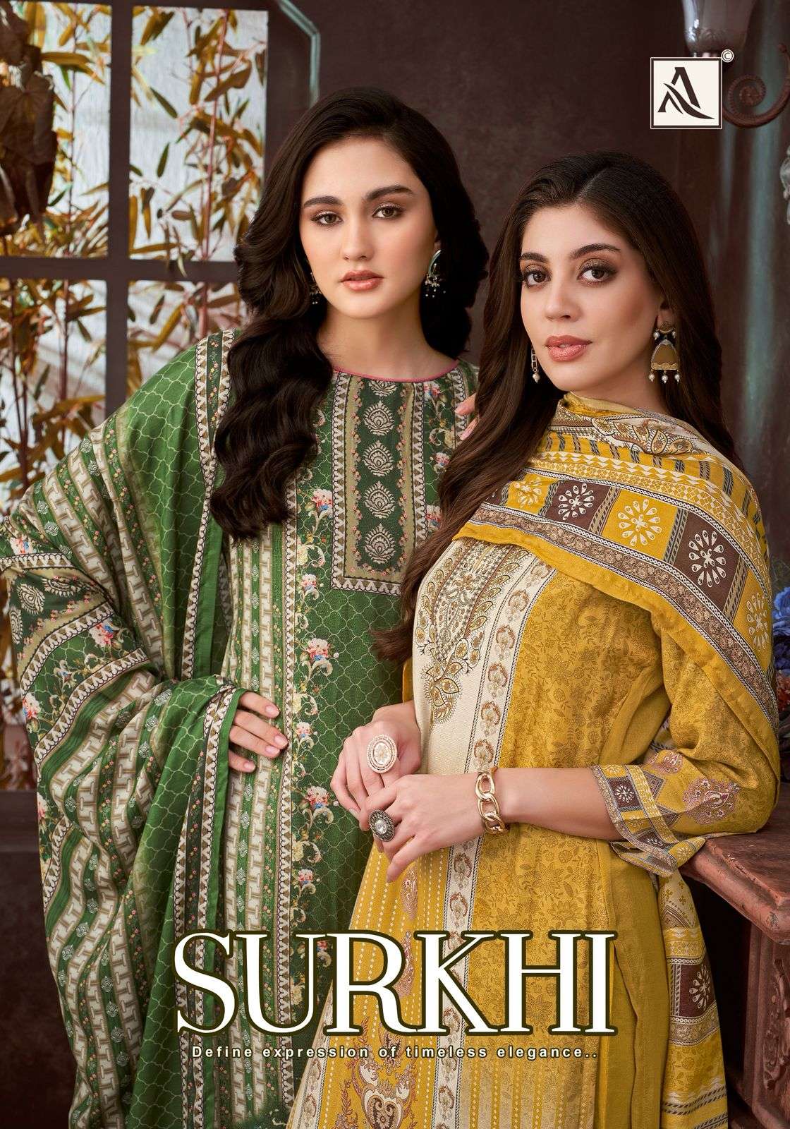 ALOK SUIT SURKHI PURE VISCOSE RAYON PRINTED PAKISTANI DRESSES-00201