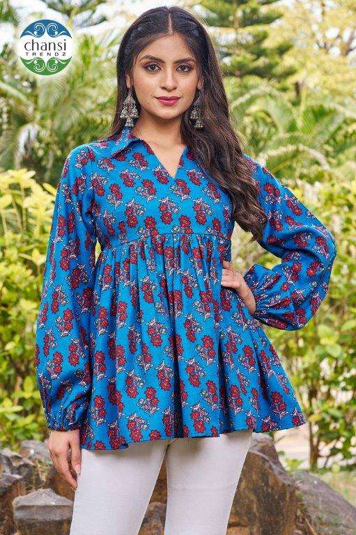 CHANSI TRENDZ LAVANYASRI 384 TO 388 SERIES PURE RAYON PRINTED DRESSES-00303
