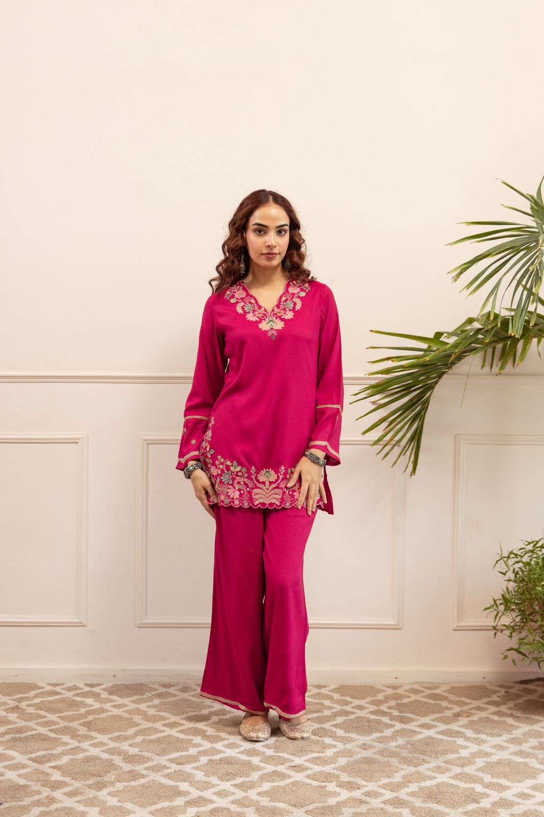 ENSTINKT PLUSH COTTON SERIES-49 PURE RAYON CO-ORD SET-00288