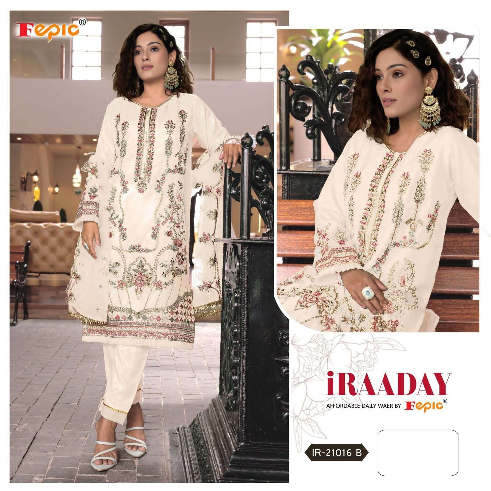 FEPIC IRAADAY 21016 PURE ORGANZA EMBROIDERY PAKISTANI DRESS-00201