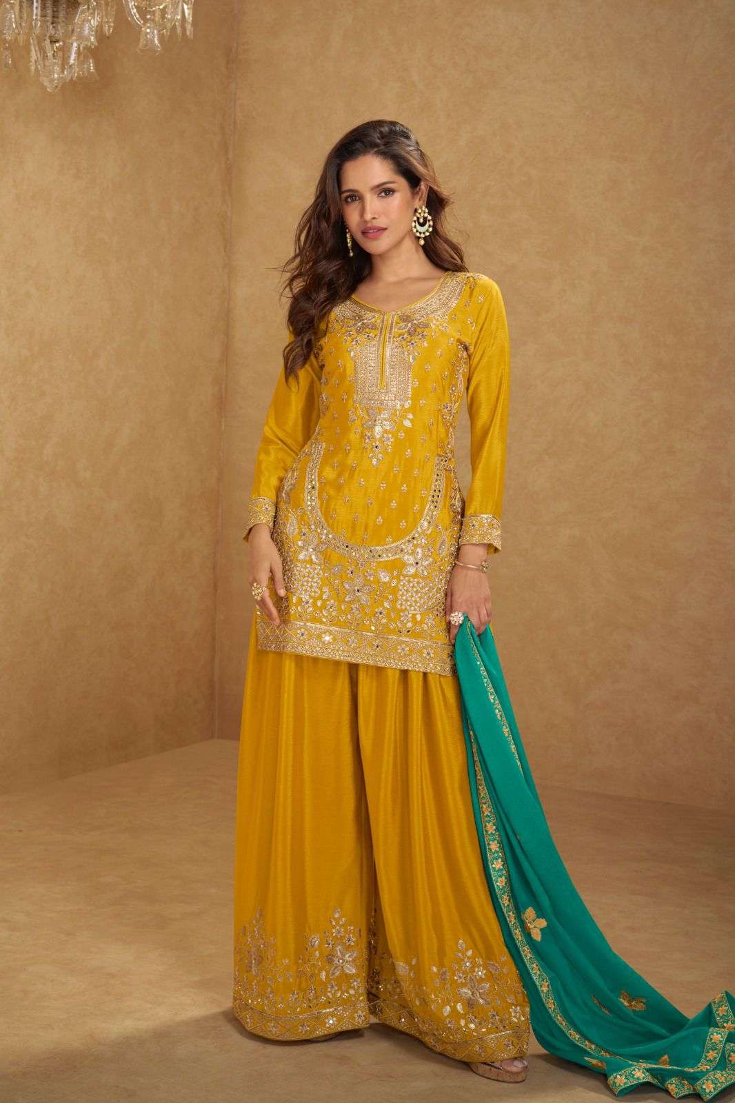 GULKAYRA AARUSHI PURE CHINON EMBROIDERY DRESSES-00028