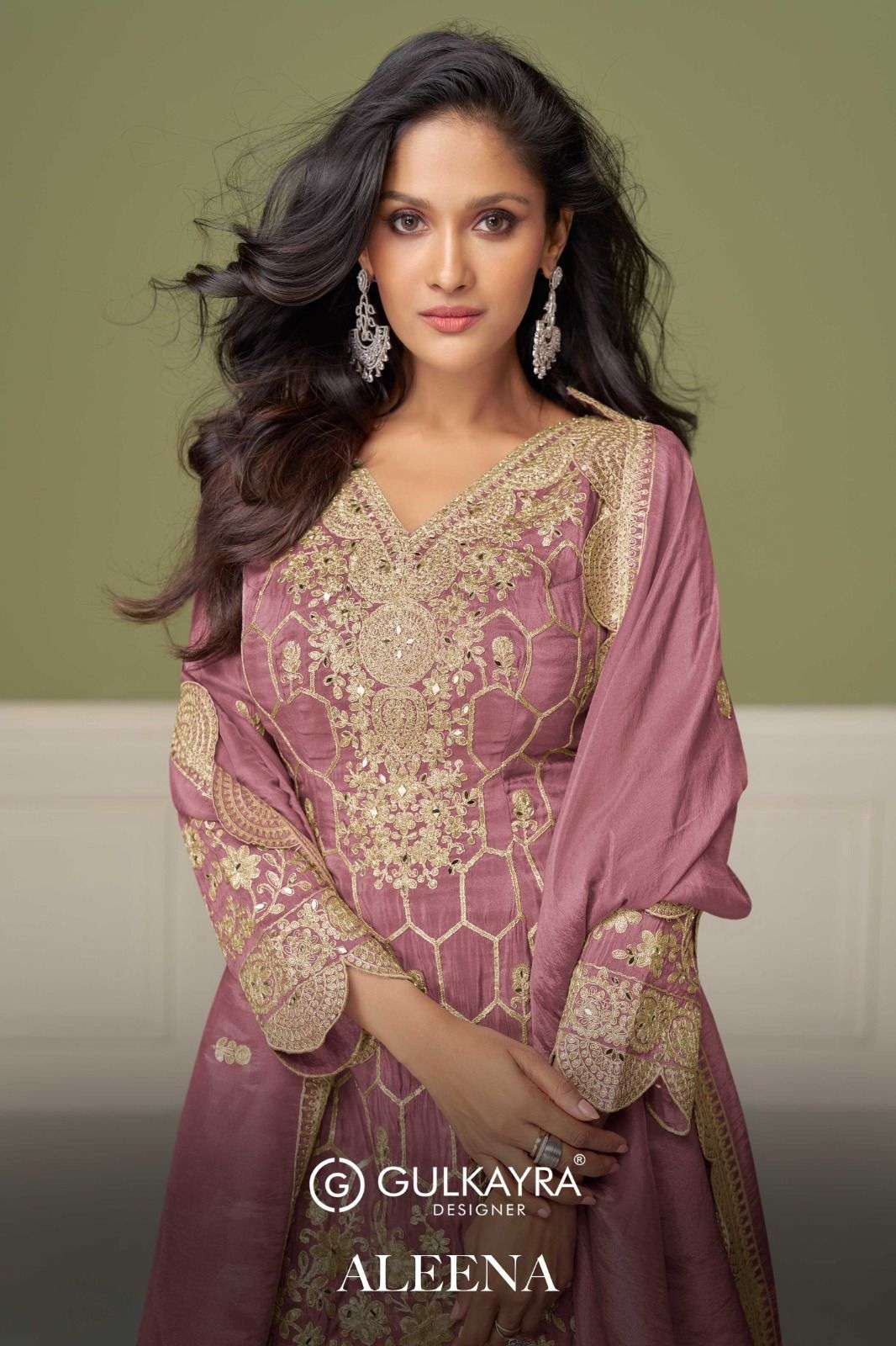 GULKAYRA ALEENA PURE SIMMER SILK DRESSES-00028