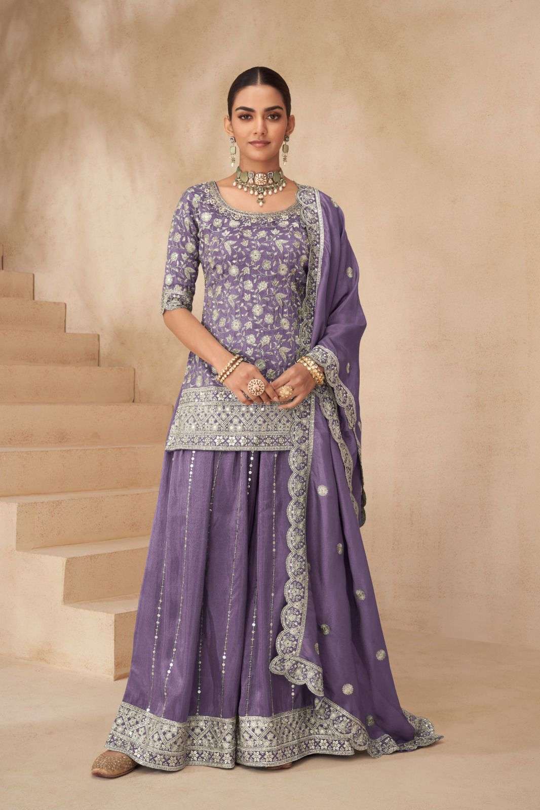 GULKAYRA SUHANA 1001-A TO 1001-C SERIES PURE SILK EMBROIDERY DRESSES-00028