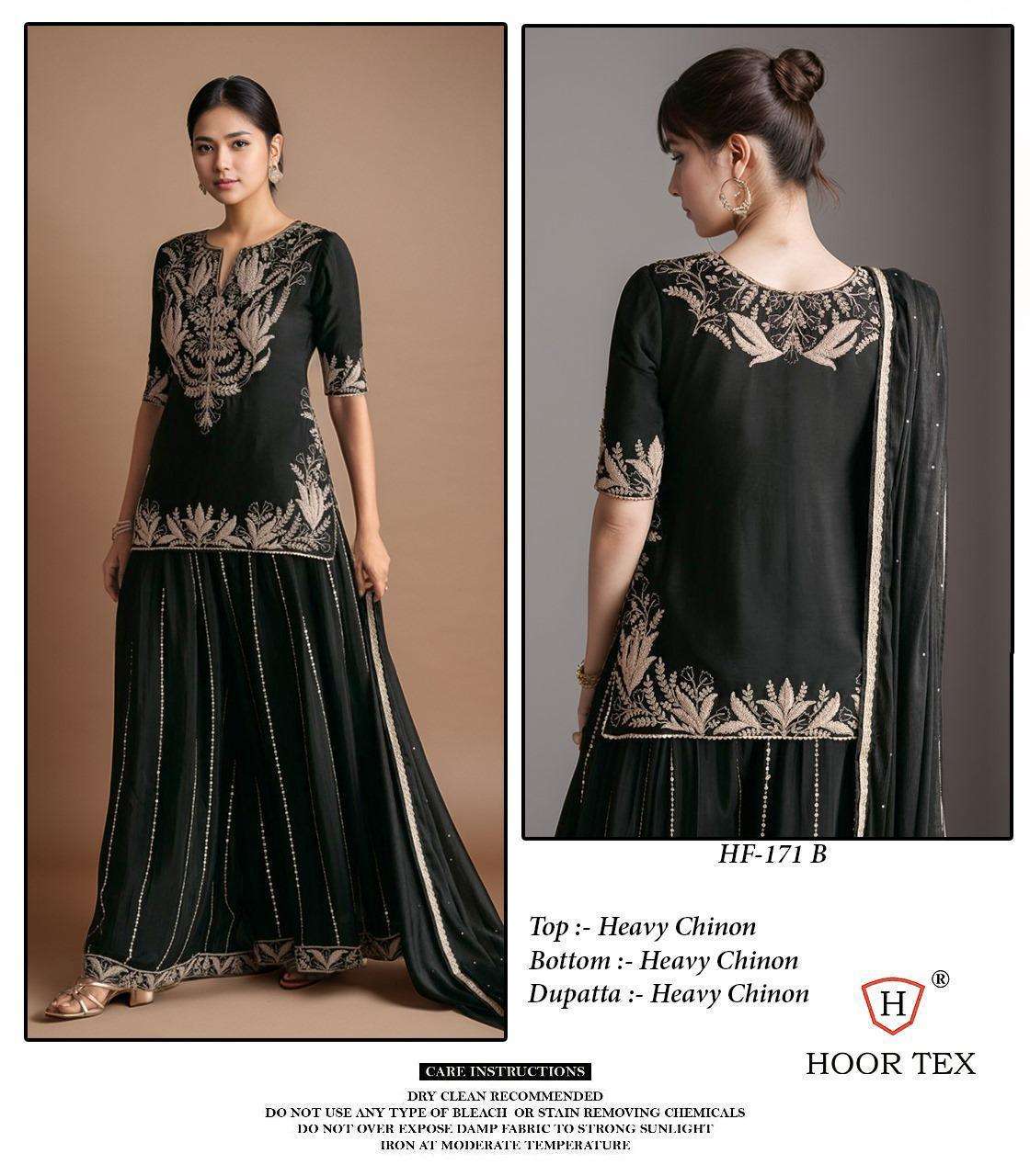 HOOR TEX HF-171 A TO D SERIES PURE CHINON EMBROIDERY DRESSES-00020