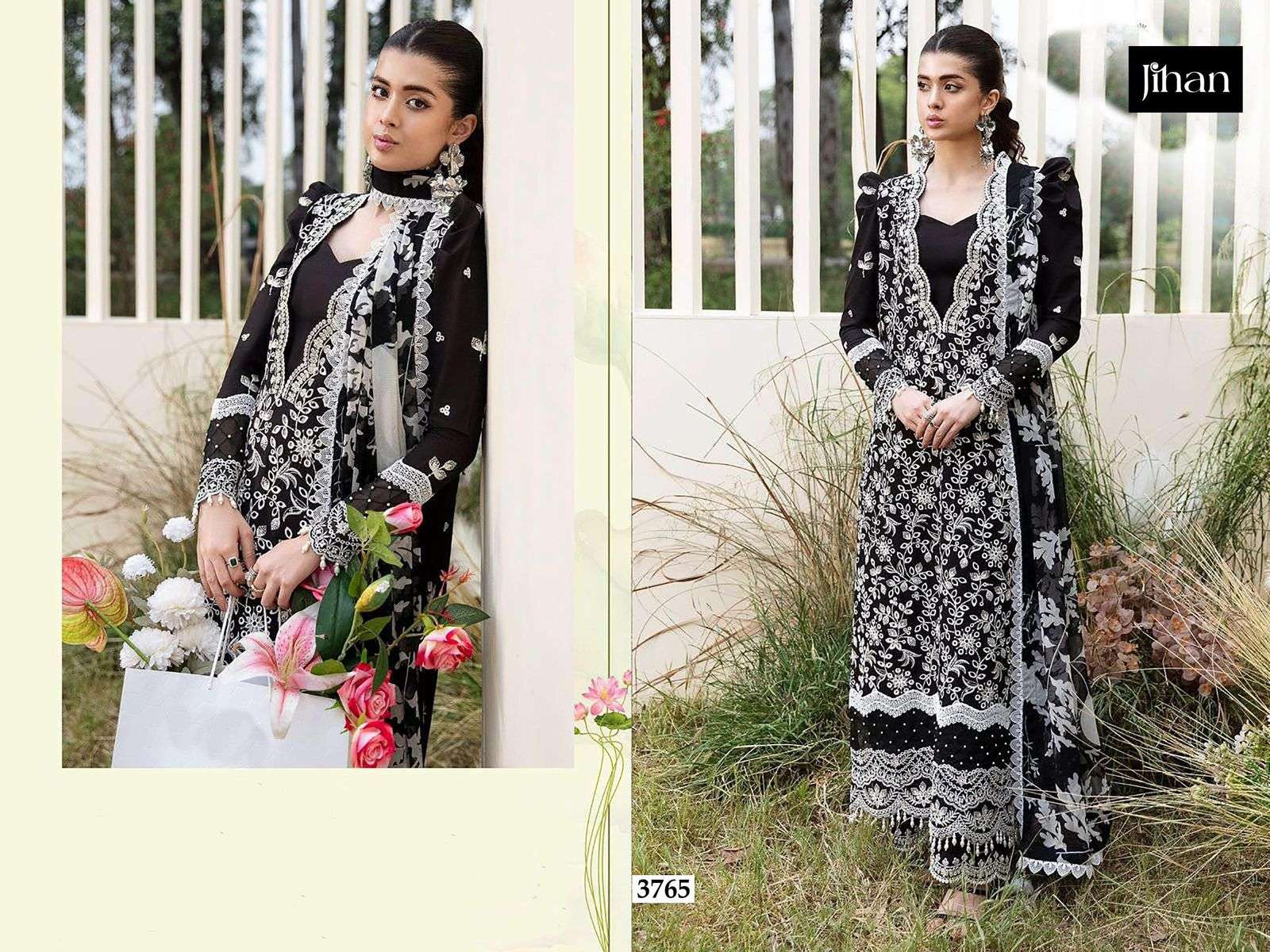 JIHAN 3765 SERIES PURE RAYON EMBROIDERY PAKISTANI DRESSES-00201