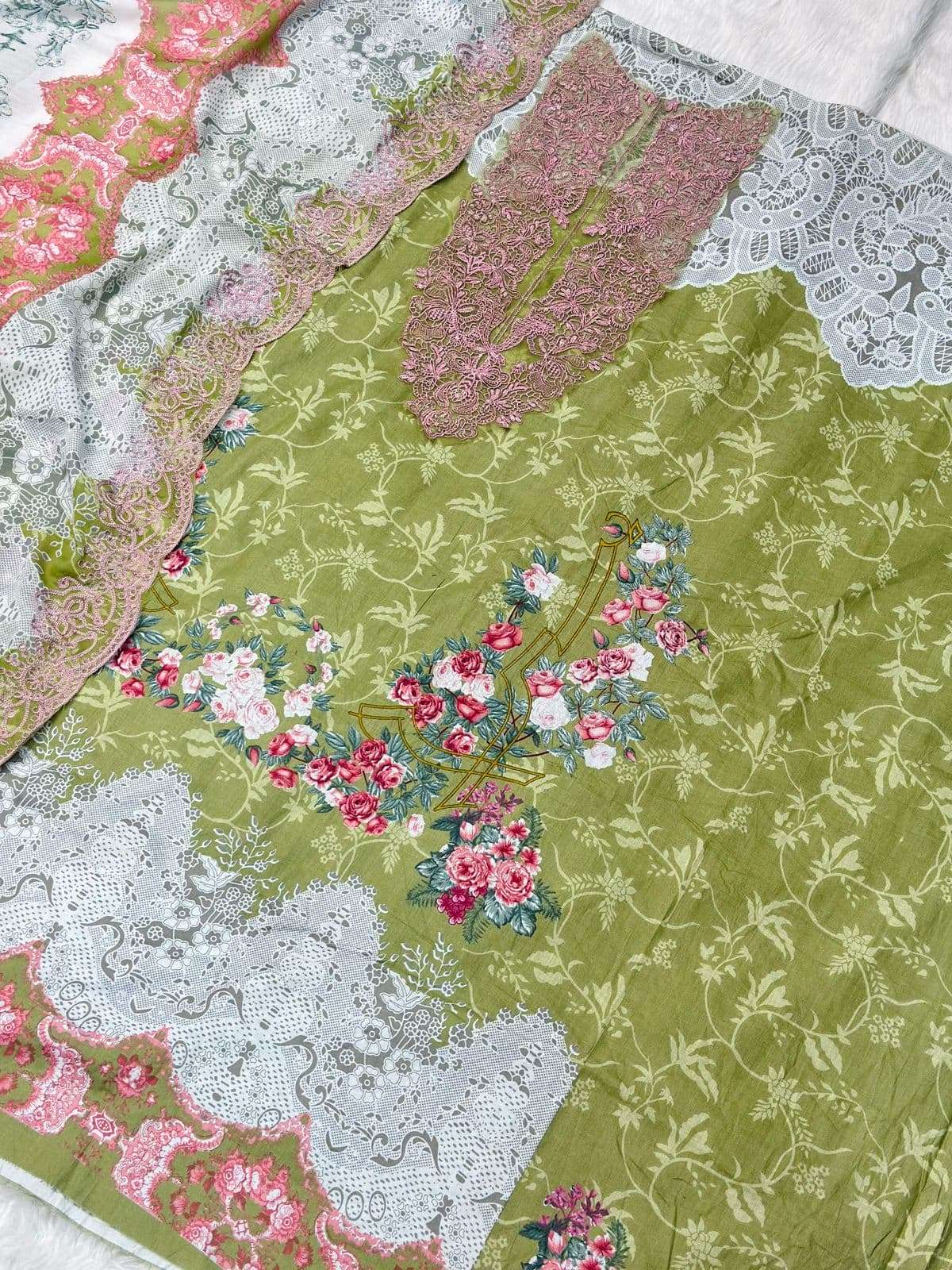 JIHAN NEEDLE WONDER VOL-05 3700 SERIES PURE COTTON PRINTED PAKISTANI DRESSES-00201