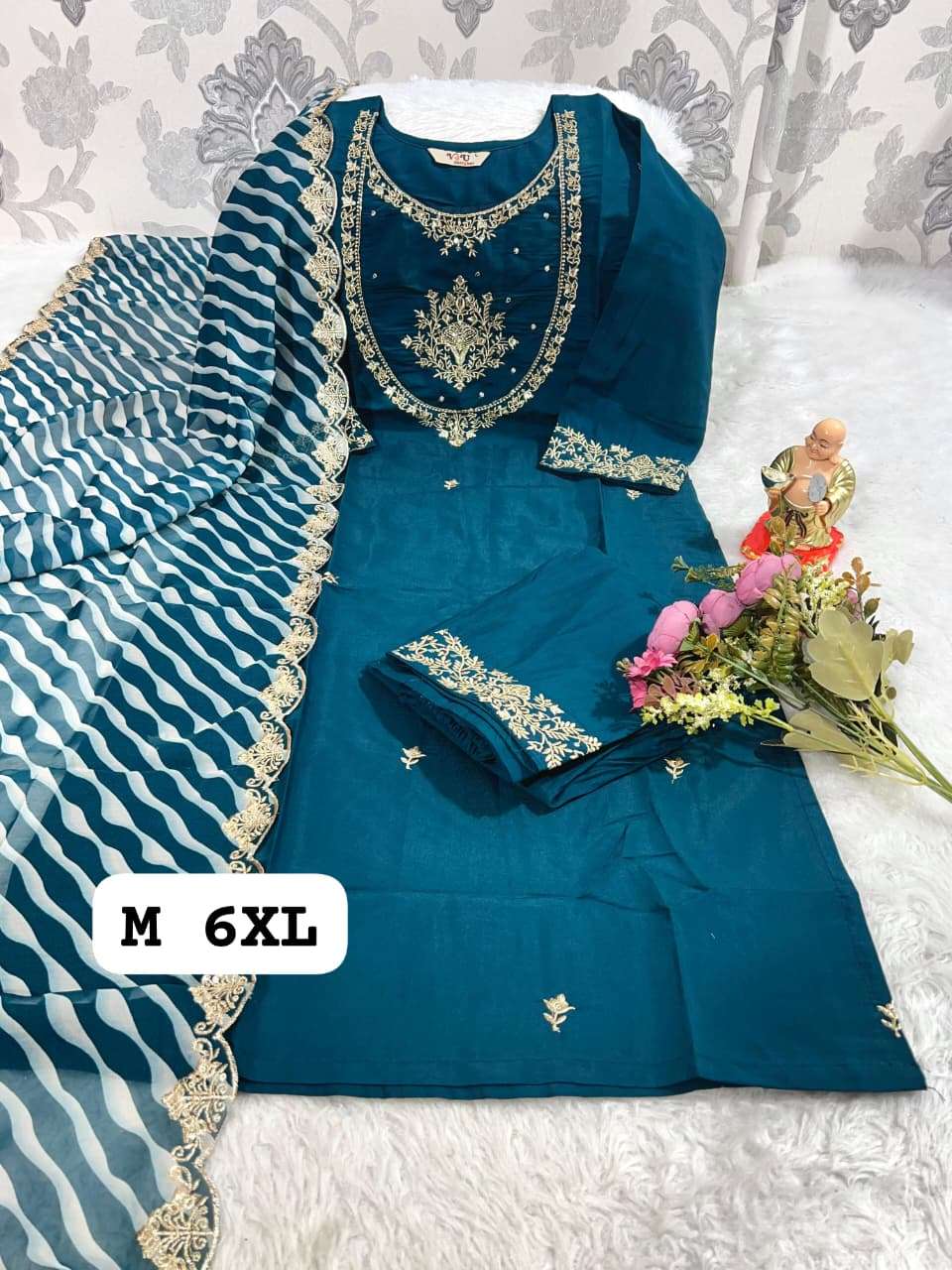 JYOTI VOL-296 BY ASLIWHOLESALE DESIGNER PURE MUSLIN SILK EMBROIDERY DRESSES-00233