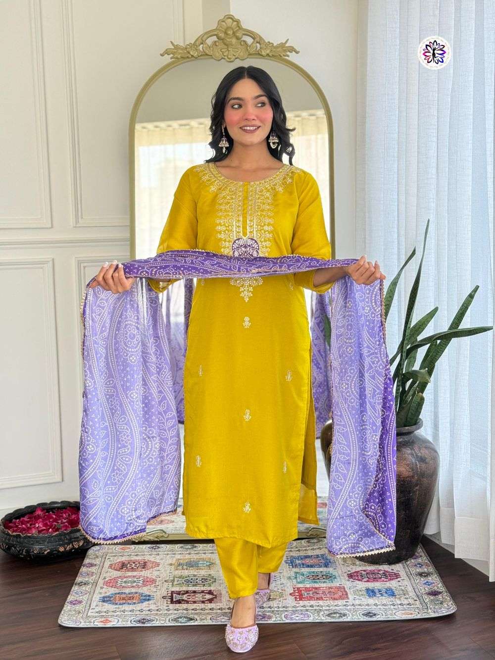 KF-5116 BY ASLIWHOLESALE DESIGNER PURE VICHITRA SILK EMBROIDERY DRESSES-00096