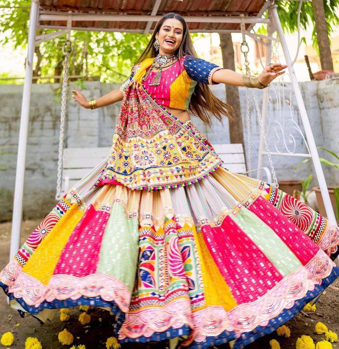 NAVYA VOL-38 BY ASLIWHOLESALE DESIGNER PURE DOLA SILK EMBROIDERY NAVRATRI LEHENGAS-00294