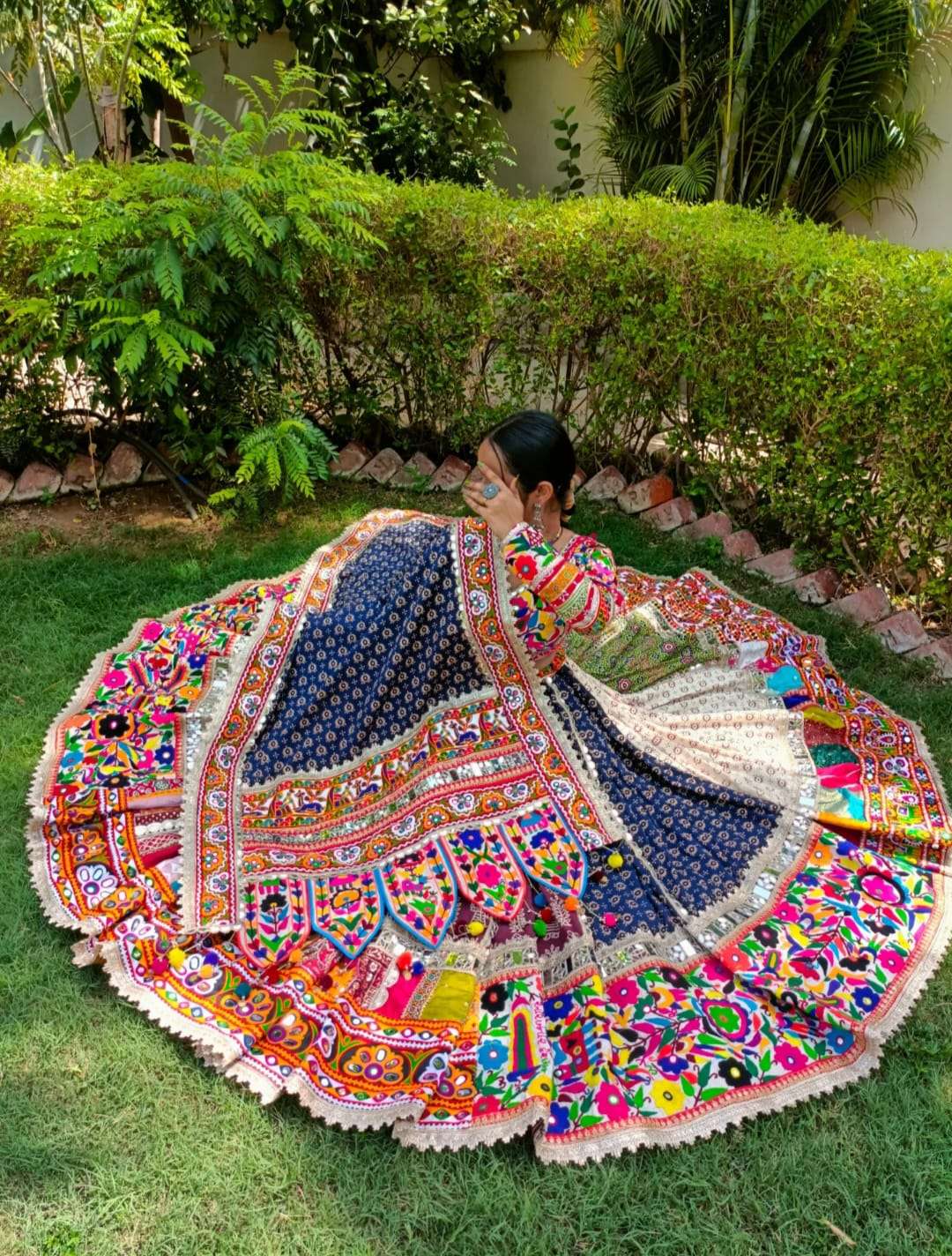 NAVYA VOL-46 BY ASLIWHOLESALE DESIGNER PURE RAYON COTTON EMBROIDERY NAVRATRI LEHENGAS-00294