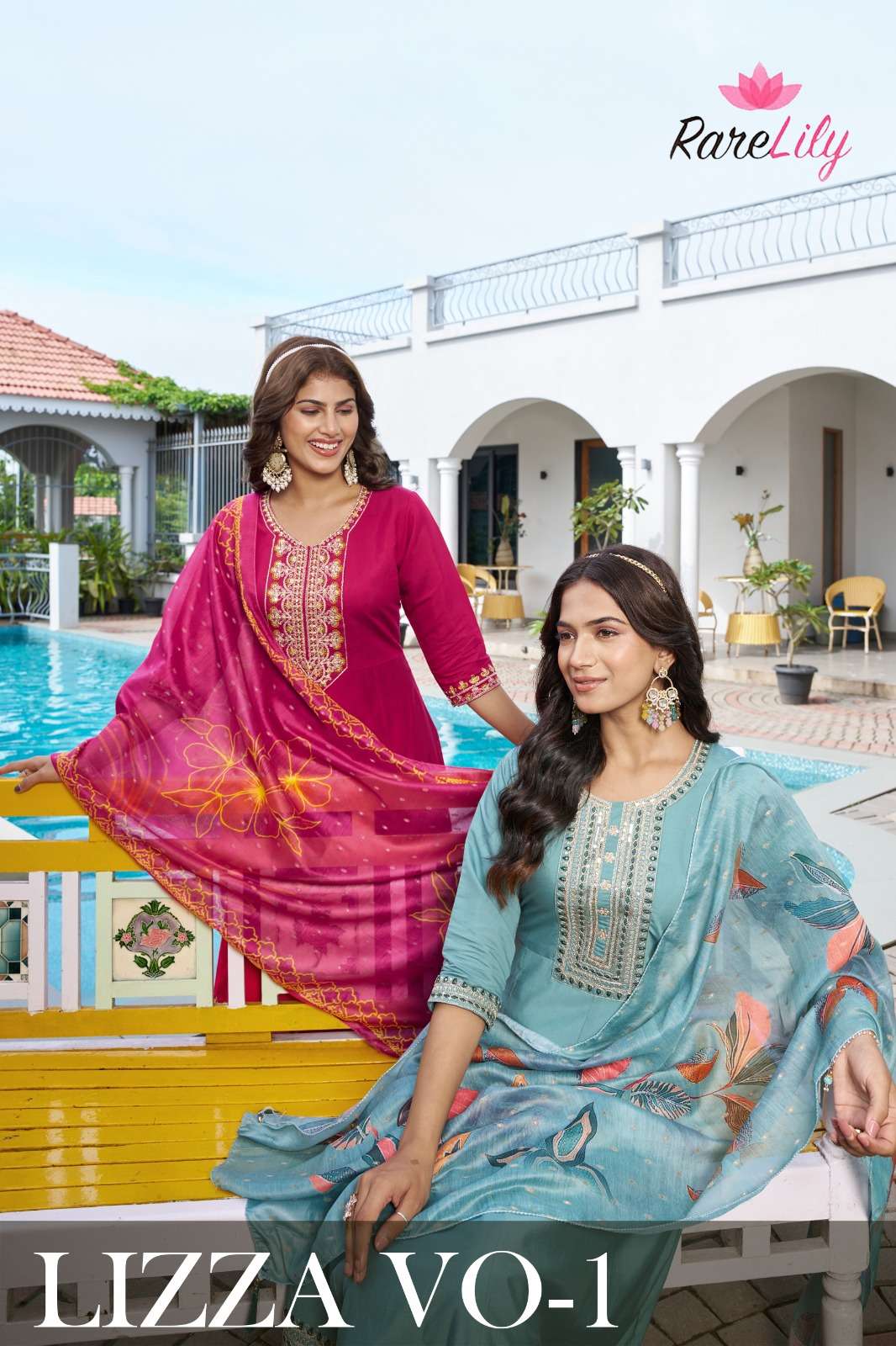 RARE LILY LIZZA VOL-01 01 TO 06 SERIES PURE ROMAN SILK DRESSES-00201