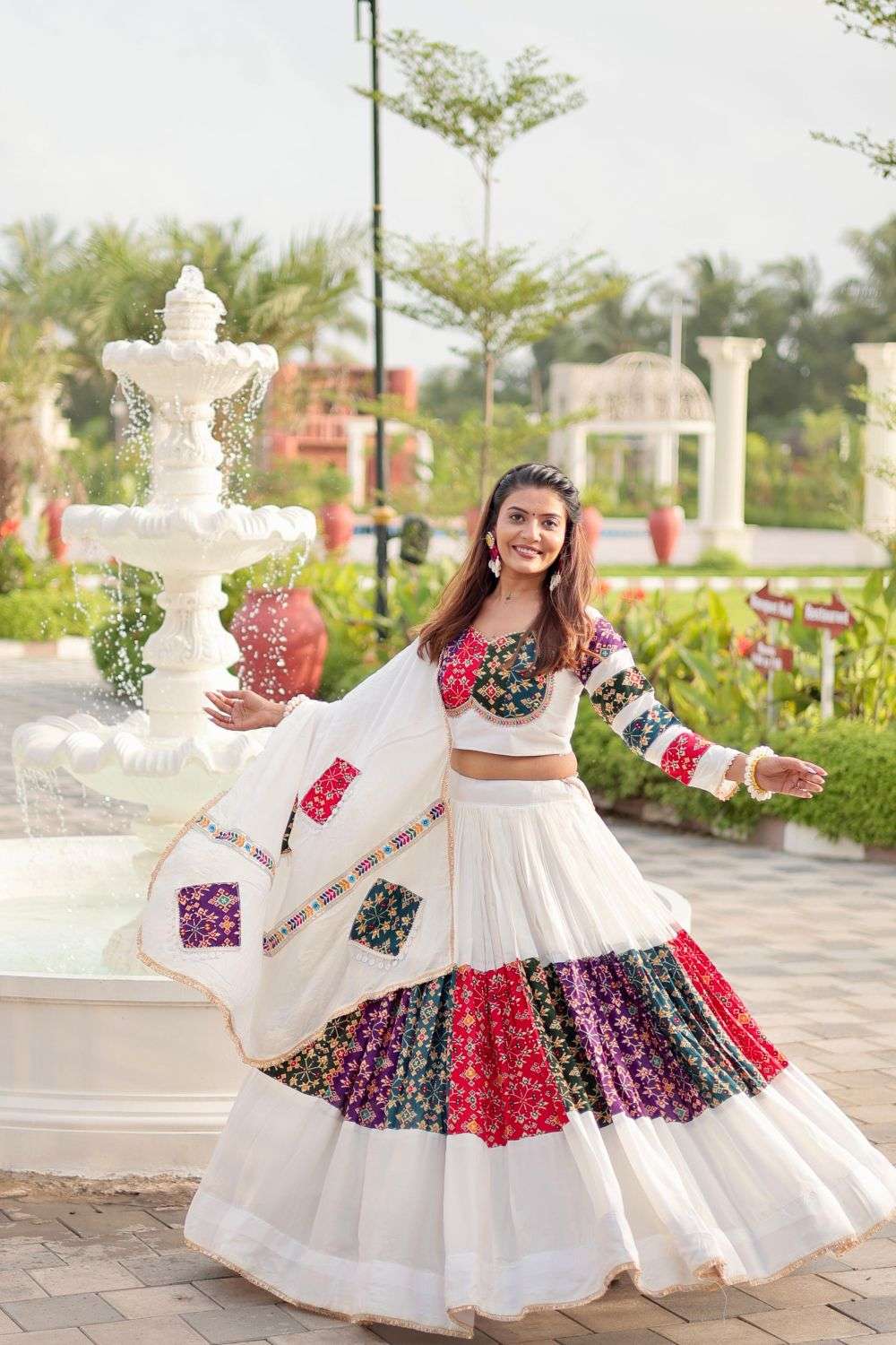 RM-137 BY ASLIWHOLESALE DESIGNEFR PURE COTTON EMBROIDERY LEHENGAS-00236