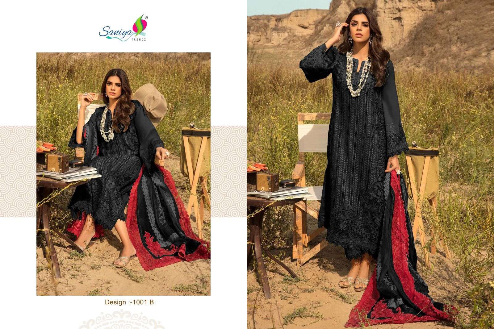 SANIYA TRENDZ SAIRA VOL-02 PURE COTTON EMBROIDERY PAKISTANI DRESS-00071