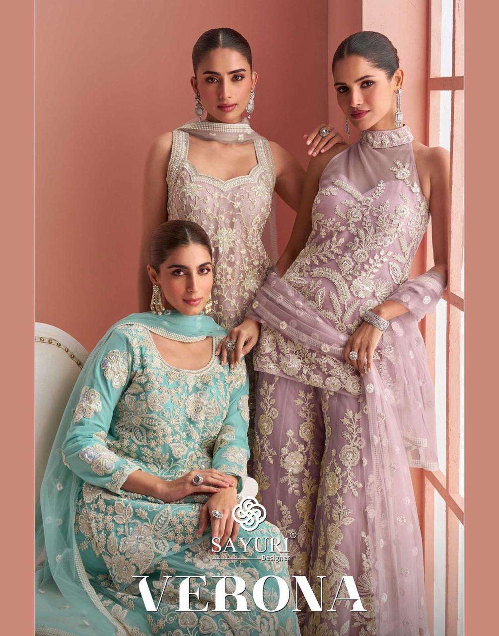 SAYURI VERONA PURE NET EMBROIDERY DRESSES-00028