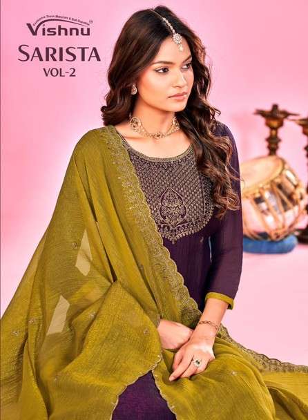 VISHNU SARISTA VOL-02 29001 TO 29010 SERIES PURE SILK DRESSES-00011