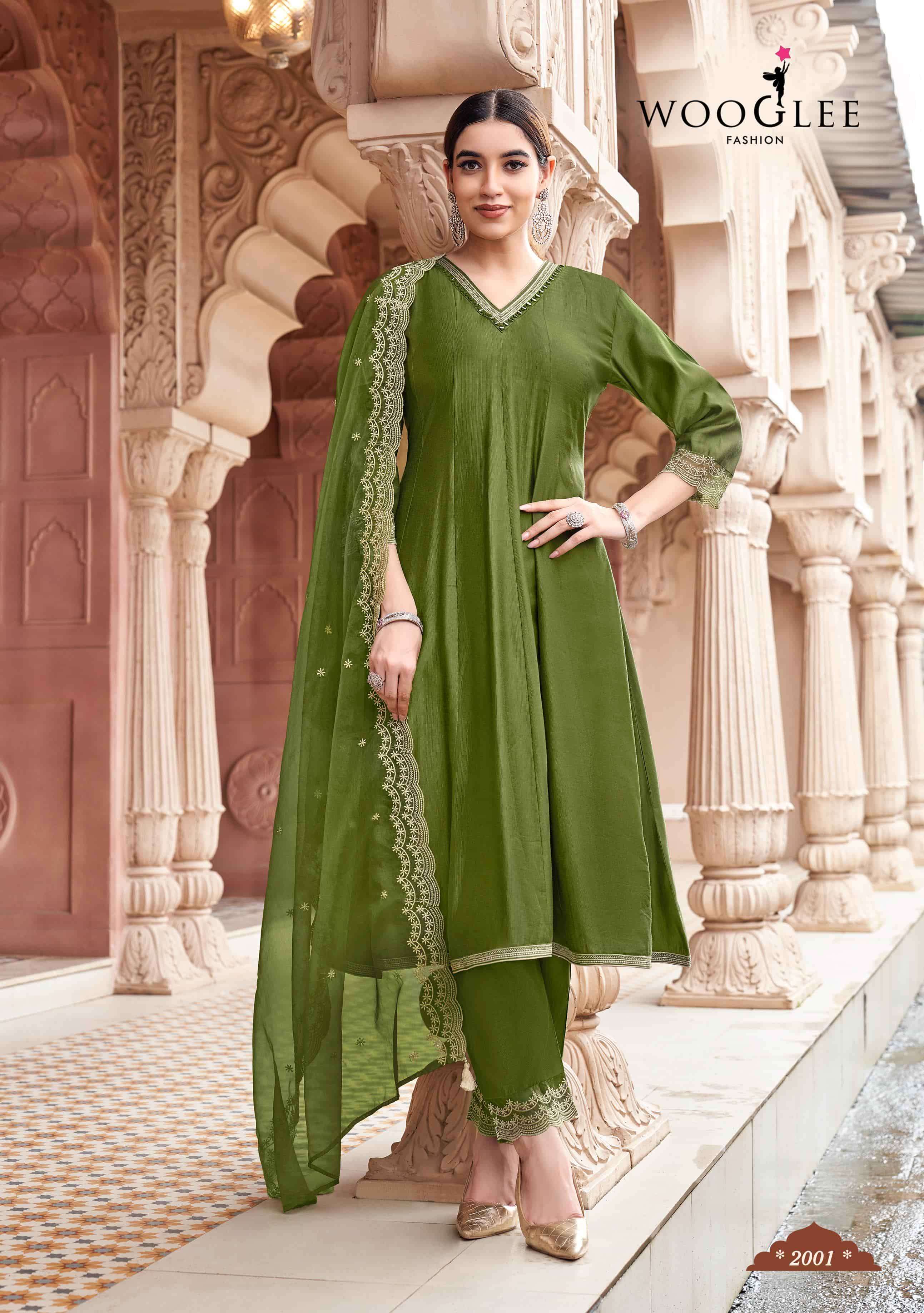 WOOGLEE MIRZA 2001 TO 2004 SERIES PURE VISCOSE EMBROIDERY DRESSES-00014