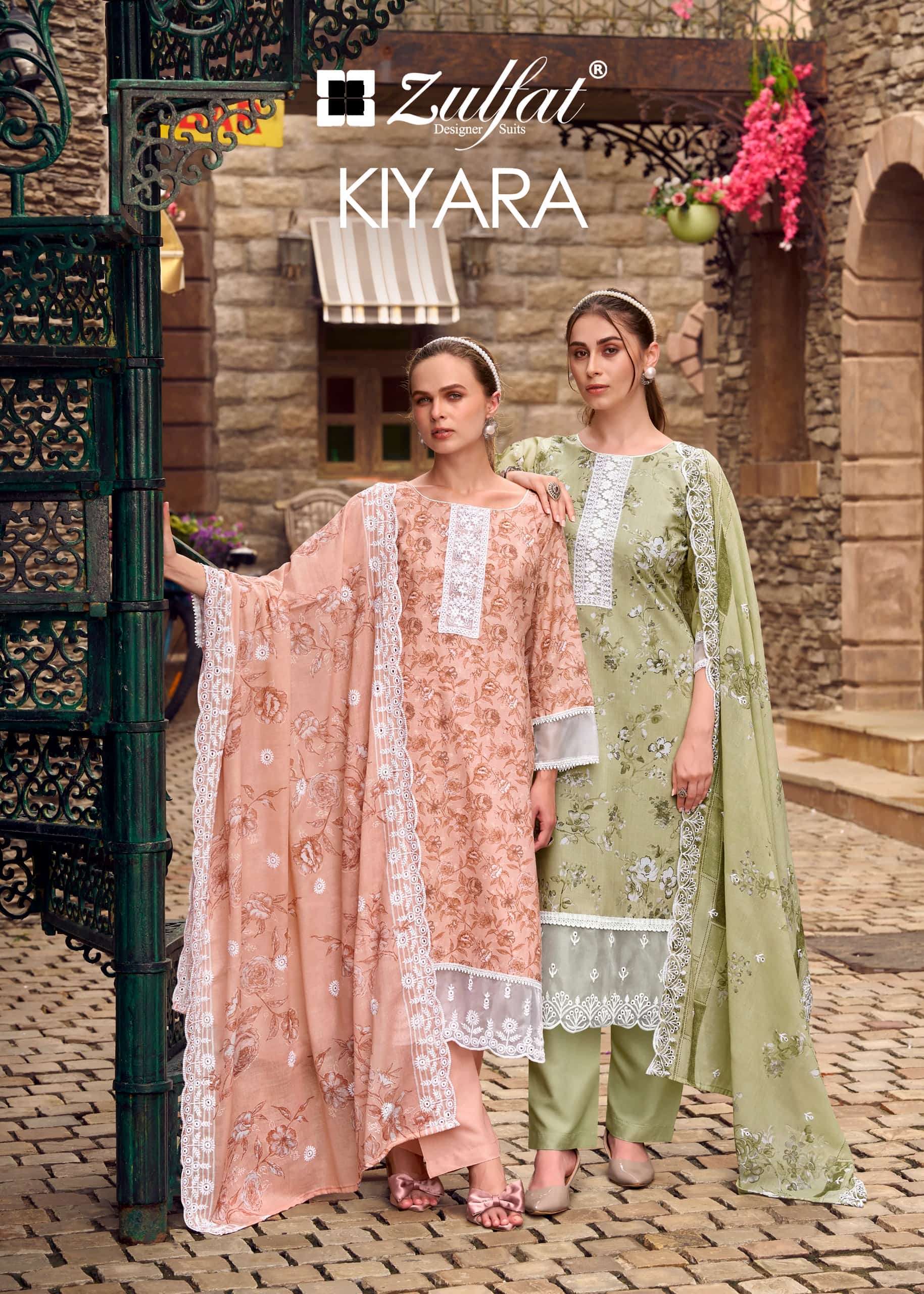 ZULFAT KIYARA 669-001 TO 669-006 SERIES PURE COTTON PRINTED PAKISTANI DRESSES-00011